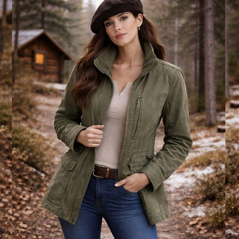 Madewell Olive Green Lightweight Military Utility Jacket | Women’s Small